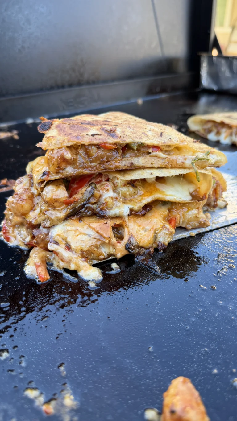 Shrimp Fajita Quesadillas