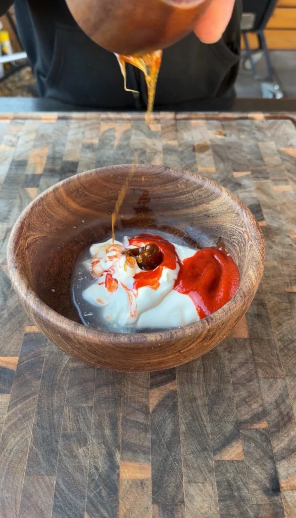 sriracha mayo in a bowl