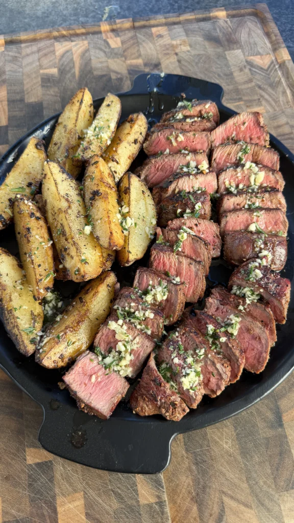 butter basted filet mignon