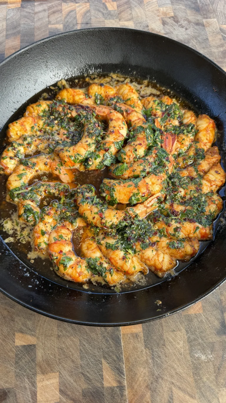 Garlic Butter Smoked Shrimp