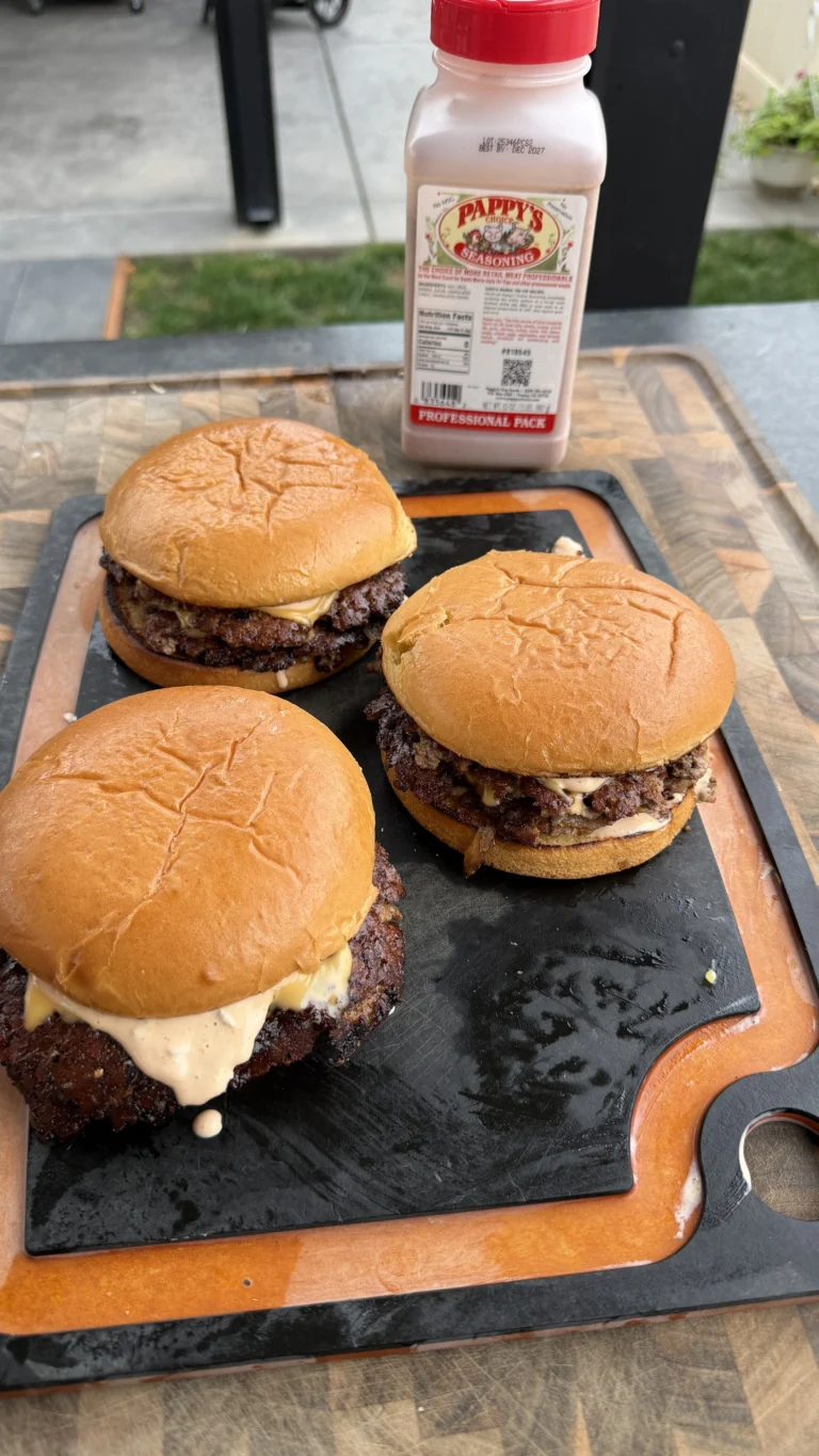 Fried Onion Smash Burgers Recipe