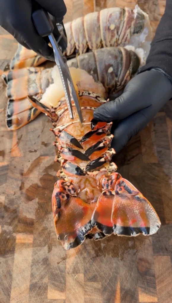 butterflied lobster tail