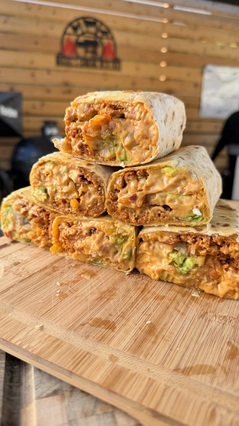 Chorizo Bacon Breakfast Burritos