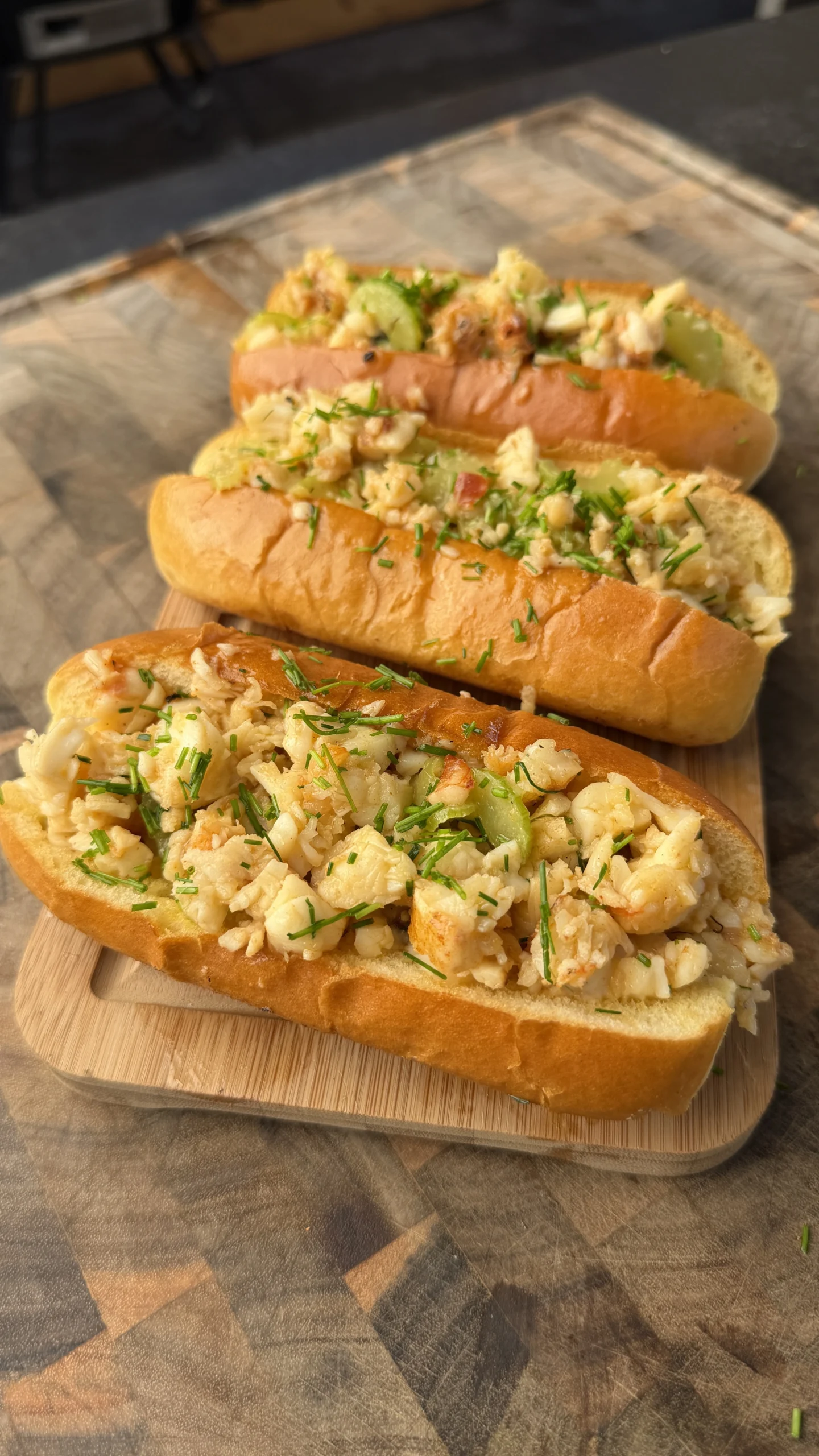 Grilled Garlic Butter Lobster Rolls