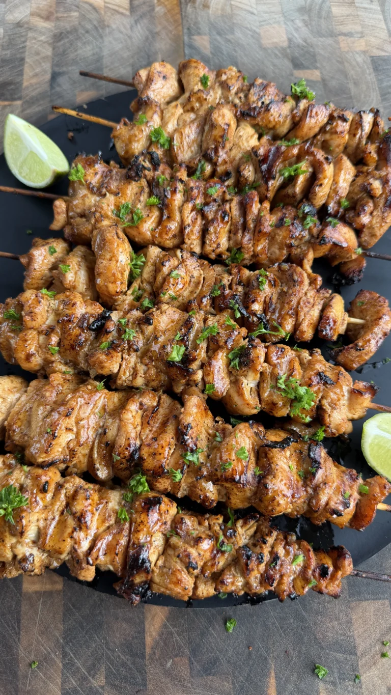 Citrus Garlic Chicken Skewers