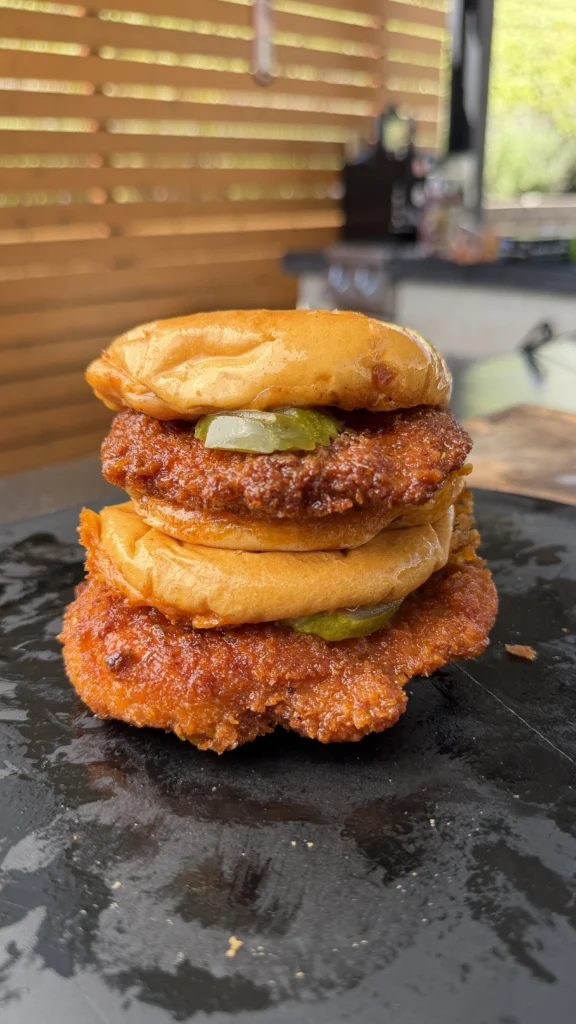 hot honey pork sandwiches