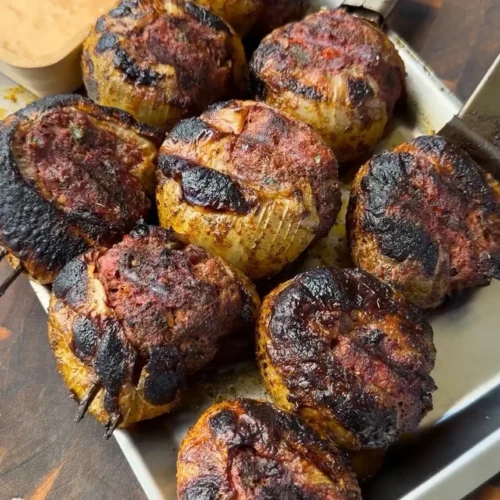 Stuffed Onion Bombs